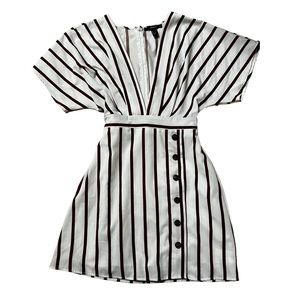 Forever 21 V-neck Stripped Dress Size Small